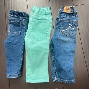 Cat & Jack, Children’s Place, & CIrco baby girl skinny jeans bundle 12M